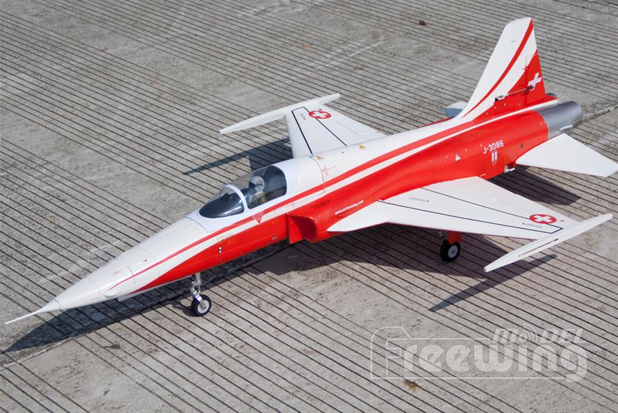 Freewing F-5 Tiger II Swiss 80mm EDF Jet PNP RC Airplane