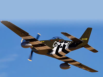 FlightLine P-51D Mustang 1600mm (63 inch) Wingspan - PNP RC Airplane