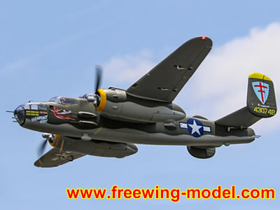 FlightLine B-25J Mitchell Bomber 1600mm PNP RC Airplane