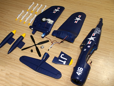 >FlightLine F4U-1D Corsair Bubble  1200mm  Wingspan - PNP RC Airplane