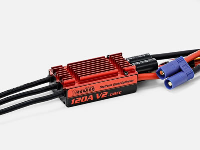 Freewing 120A V2 ESC Brushless Speed Control with Reverse Brake Function