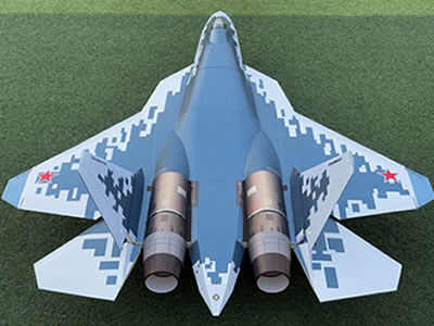 Freewing Su-57 twin 80mm EDF ARF Plus Jet
